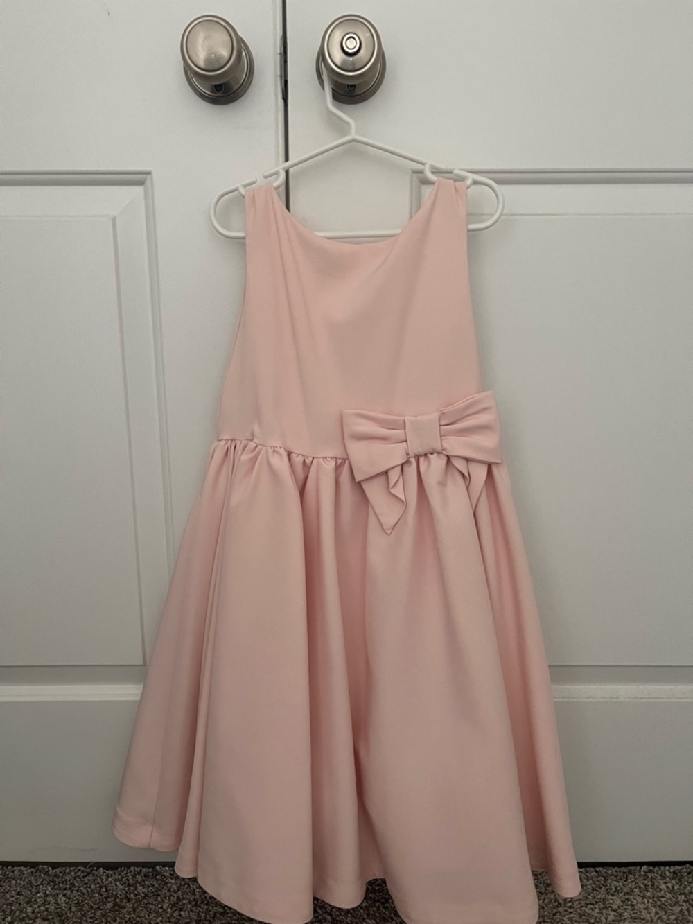 Janie and Jack Light Pink Bow-Accent Formal Dress